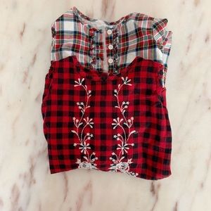 Set of plaid GAP kids dresses